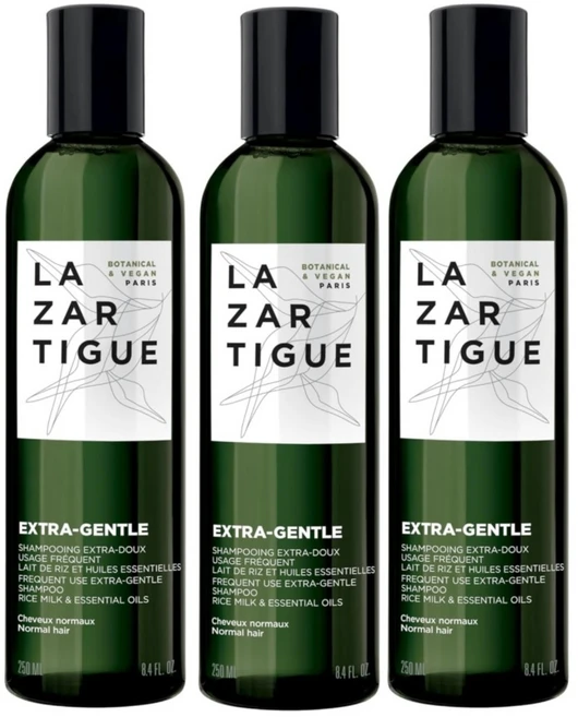 Lazartigue 라자르띠그 엑스트라 젠틀 샴푸 250ml x 3팩 - 쿠팡