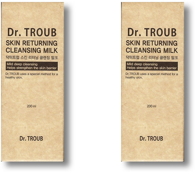 시드물 닥터트럽 스킨 리터닝 클렌징 밀크, 200ml, 2개
