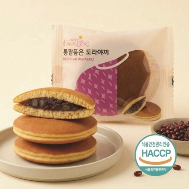 밤뜨래 더블리앙 통팥 품은 도라야끼 빵 65gx10봉, 도라야끼빵 65gx10봉