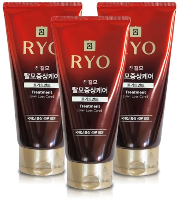 NEW 려 진결모 탈모증상케어 트리트먼트 300ml, 3개 - 쿠팡