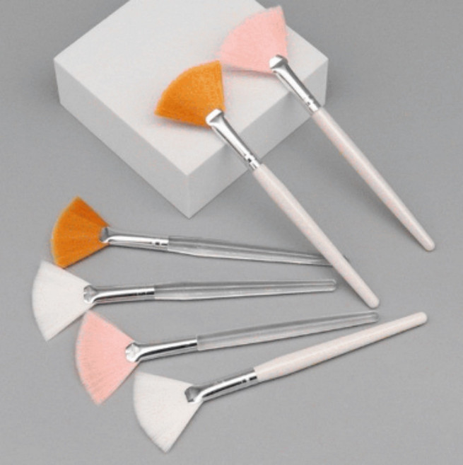 넓은 부채꼴 스킨브러쉬 페이스 에스테틱 팩도구 마스크 미용, 1개, SN.스킨브러쉬 핑크