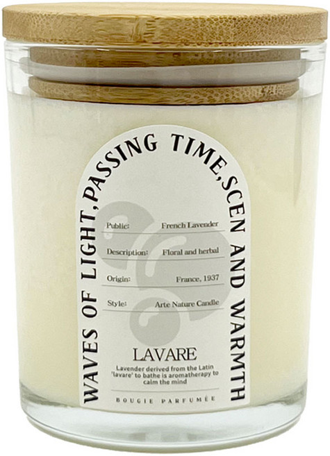 아르떼 네이처 소이 캔들, 1개, 200ml, LAVARE 프렌치라벤더