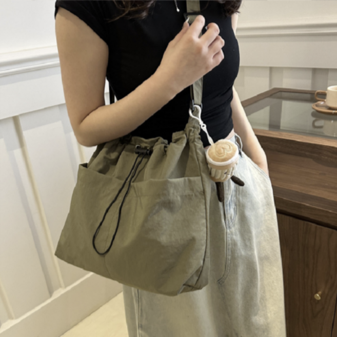 픽버디 보부상 스트링 데일리 여성 숄더백