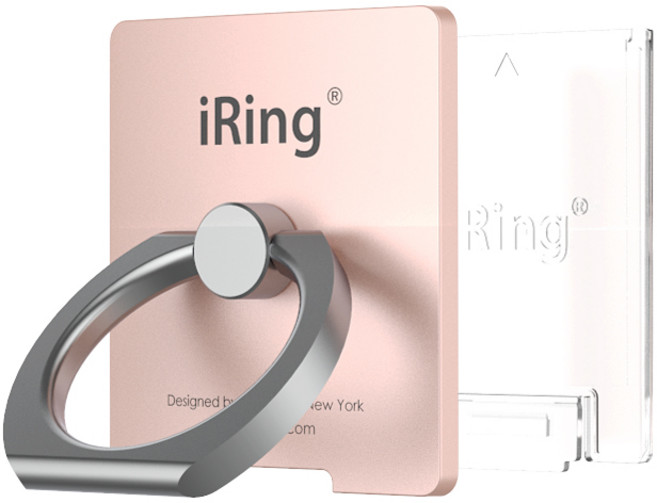 억스 아이링 링크2 무선충전 가능 스마트링 휴대폰 거치대, iRing Link2 - 로즈 골드, 1개