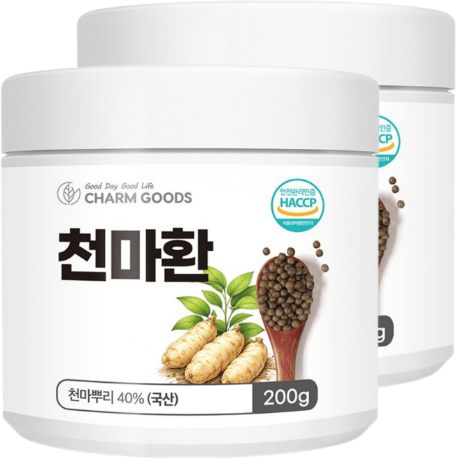 건강부록 천마 환 국산100% HACCP 식약처 인증, 2개, 200g