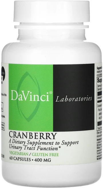 다빈치 래보라토리스 DaVinci Laboratories 크랜베리 400mg 캡슐 60정125797원산지:기타, 다빈치 래보라토리스 DaVinci Laboratorie, 1개 - 쿠팡