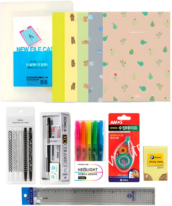 중고등 문구세트 신학기 입학선물 졸업선물 8종 문구, 상세페이지 참조, 상세페이지 참조, 상세페이지 참조