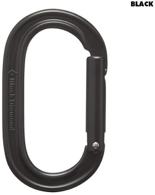 [블랙다이아몬드] 오발 키락 카라비너 Black BD210083, 1개