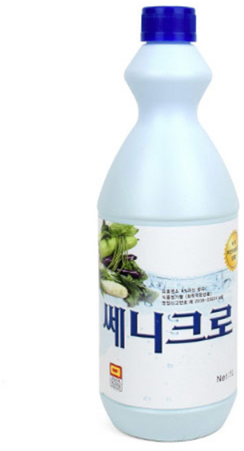 이샵 국산 쎄니크로 1L 과일 야채 세척제 생활용품 가정잡화 살균소독