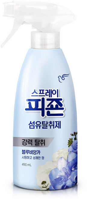 스프레이 피죤 섬유탈취제 강력탈취 오리지널 블루비앙카 490ml, 1개