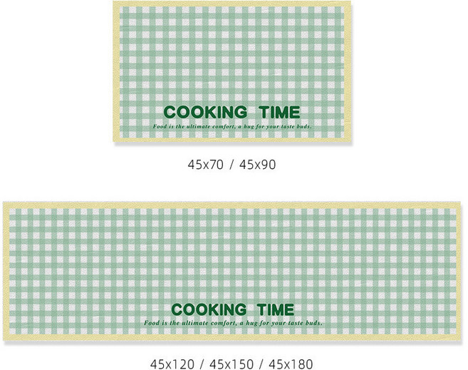 PVC 특대 대형 주방매트 발매트 체크무늬 싱크대 매트, 1개, 1_P 봉황 배 호박