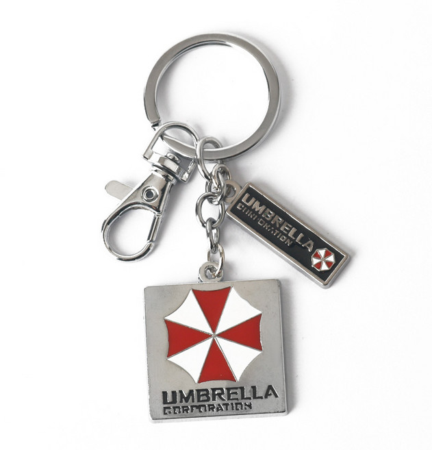 레지던트 이블 코스프레 목걸이 키 체인 장난감 우산 회사 기호 Chaveiro 승화 빈 열쇠 고리 팬 선물, 03 05