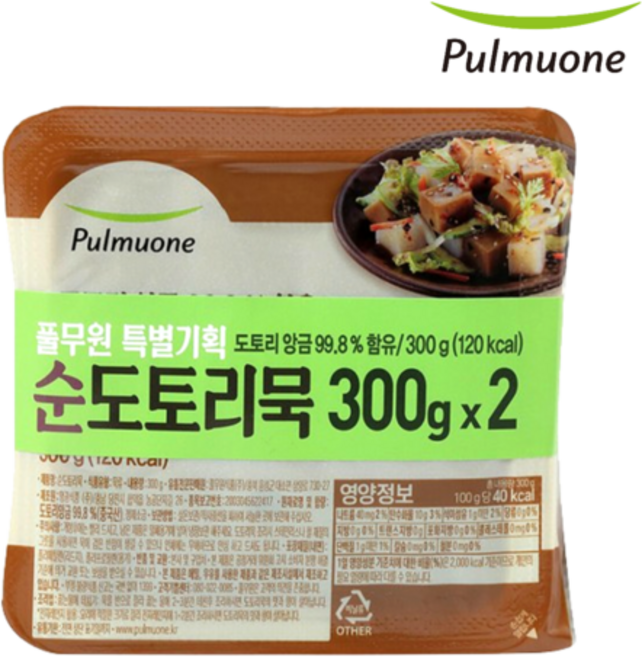 풀무원 도토리묵 300g, 600g, 2개