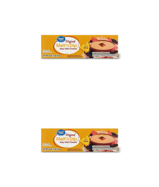 그레이트 밸류 멜트앤 딥 치즈 Great Value Original Melt'n Dip Easy Melt Cheese 16 oz, 2개, 453g