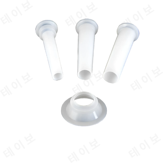 케이싱 미트 그라인더용 범용 소시지 스터핑 튜브 플라스틱 스터핑 3pcs, 3개