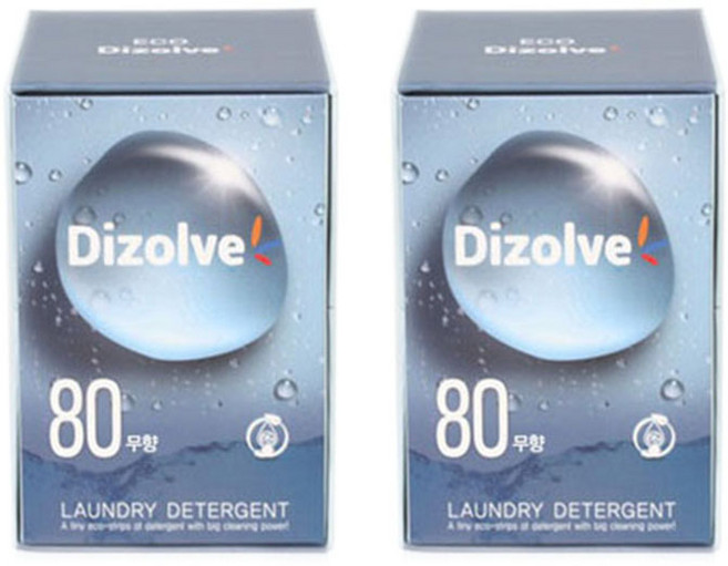 디졸브 시트세제 무향 160매, 80매, 2개