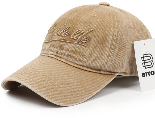 비토스 국내제작 빈티지워싱 자수 볼캡 야구모자 커플모자