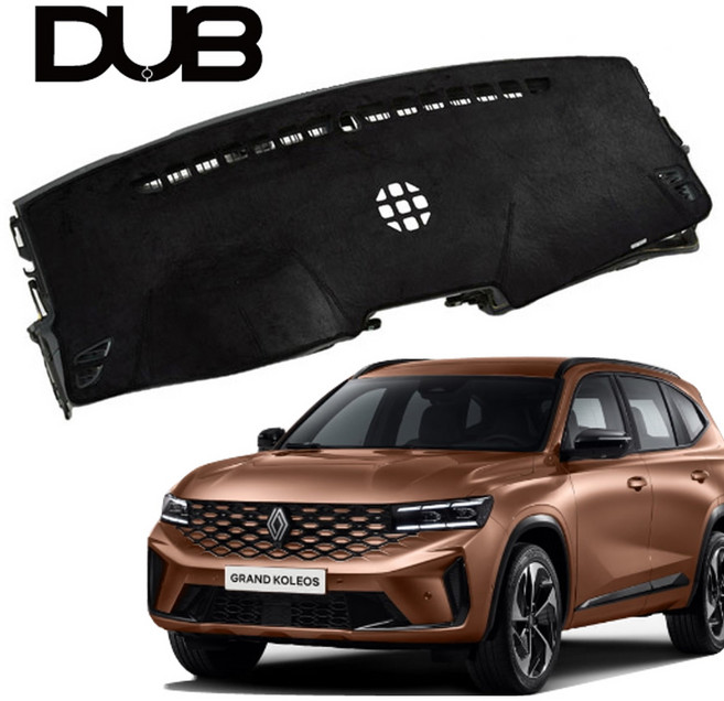 DUB 논슬립 벨벳 대쉬보드 커버 그랑 콜레오스, 그랑콜레오스(24년~현재)HUD유, 블랙