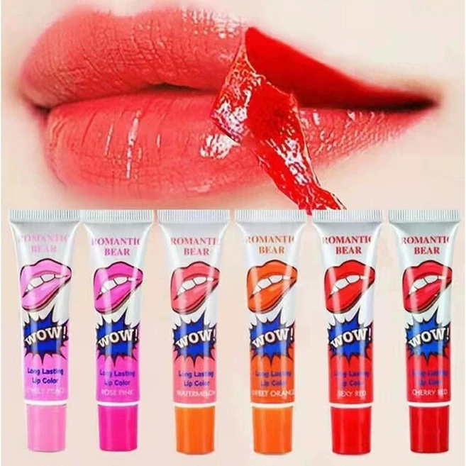 대동상사 립글로스 립타투 립티커 립티크 지워지지 않는 입술 문신 안묻어나는 유지력 착색 좋은 틴트 팩 H160, 05 러블리 피치, 1개 - 쿠팡