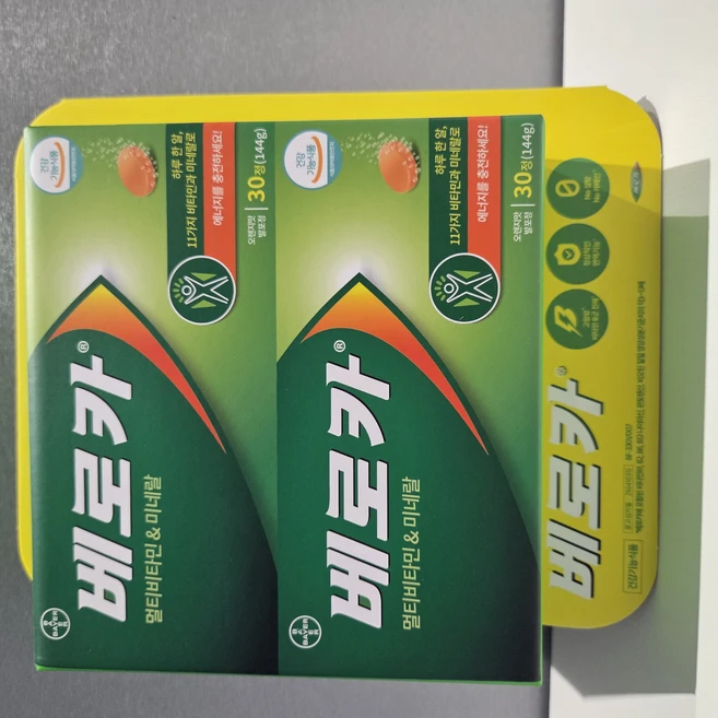 바이엘 베로카 발포비타민 4.8g 고함량 비타민B 멀티비타민, 30정, 2개 - 쿠팡