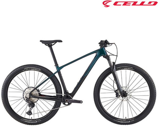 [첼로자전거] 첼로 29인치 크로노 50 12단 카본 MTB 자전거 2022, 갤럭시 블루 그린 / 블랙, M, 1개