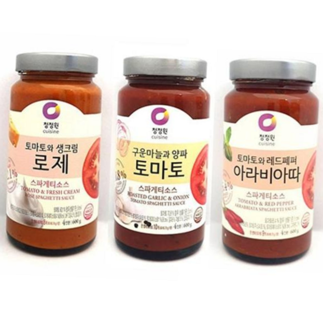 청정원 로제스파게티소스 아라비아따 토마토 600g, 1