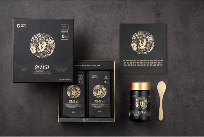 굿조이스 6년근 인삼고 선물세트, 2개, 240g