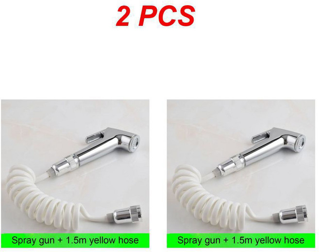 휴대용 비데 분무기 세트 304 스테인레스 스틸 스프레이 건 샤워 화장실 수도꼭지 노즐 자체 청소, 2SET A