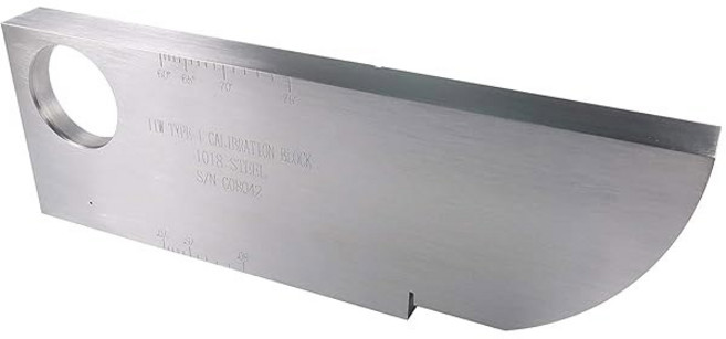 ASTM E164에 따른 초음파 탐상기용 TMTECK NDT IIW 유형 1 보정 블록 1018 강철 테스트 블록