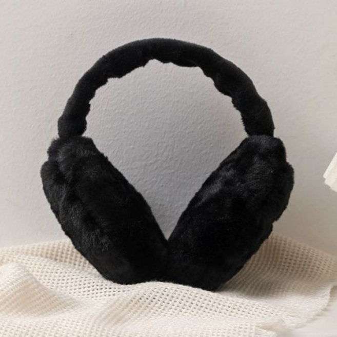 하니모아 여성 겨울 길이조절 마카롱 털 귀마개 귀도리