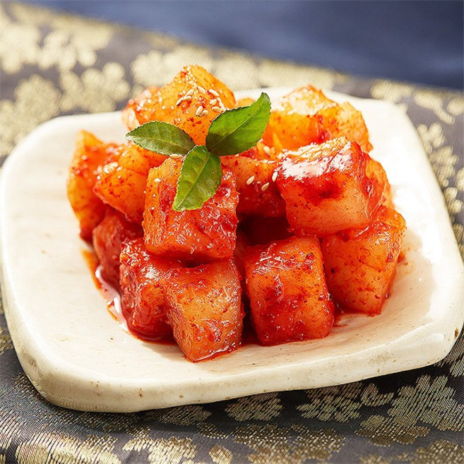 모산장군차김치 진경 깍두기 아삭 맛있는별미무김치, 1kg, 1개