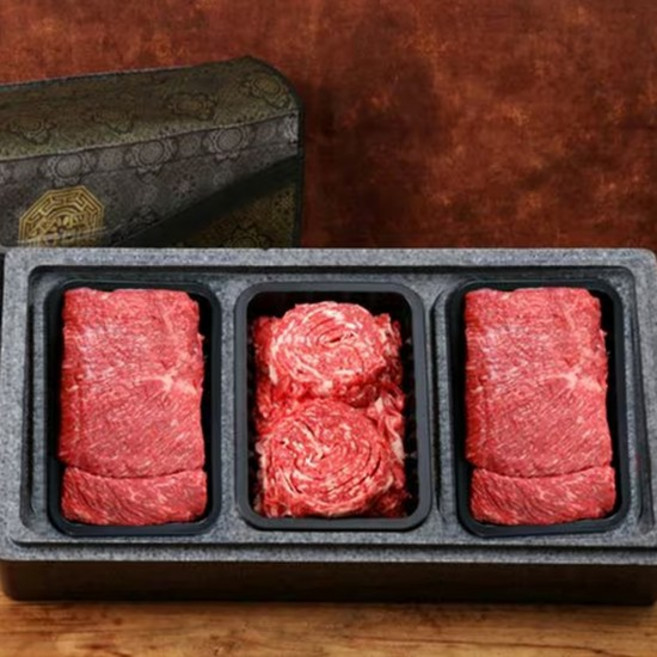 [서가한우] 1++등급 NO.7~9 정육선물세트 2호 1.2kg(불400g+국400g+장400g), 1개