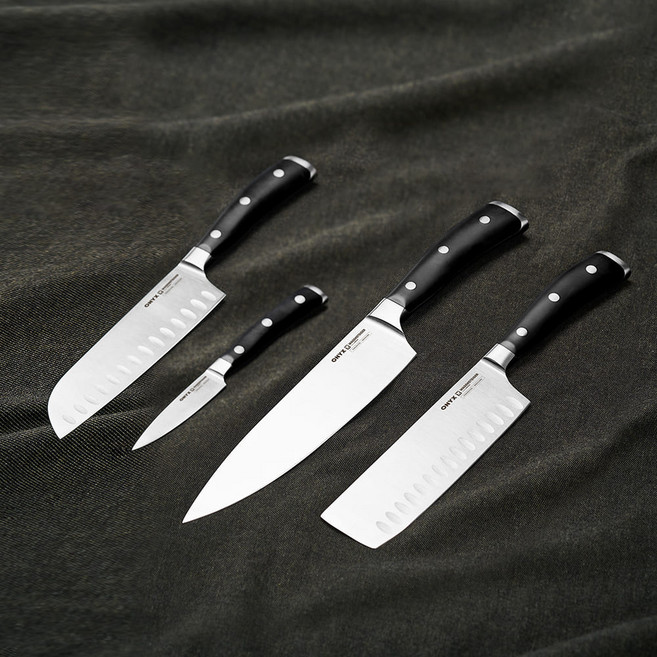 바겐슈타이거 오닉스 스텐 셰프 주방 과일 야채 정육 나이프 칼, 1개, 나키리