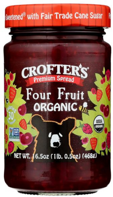 베이커리 잼 일잼 크로프터 일 4가지 스프레드 비 GMO USDA 16.5온스(6팩), 468g