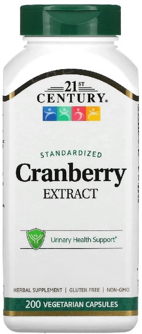 21st 센트리 크랜베리 200캡슐 아스코르브산 플라보노이드 카테킨 폴리페놀 칼슘, 기본, 1개, 200정 - 쿠팡