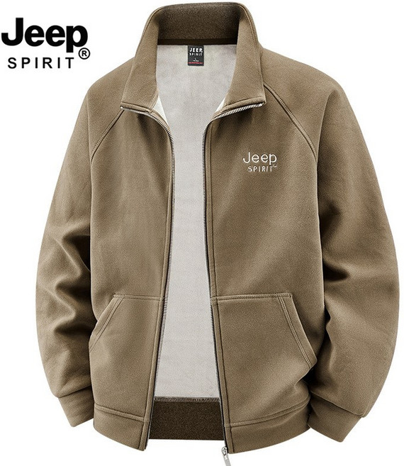 지프스피릿 남성용 가을 겨울 캐주얼 하이넥 자켓 기모 원단 자켓 JP7162