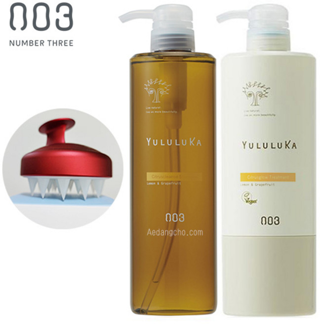 넘버쓰리 정품 유루루카 시트러스클렌즈 샴푸 660ml + 시트러스글로우 트리트먼트 620g 헤어케어세트, 1개