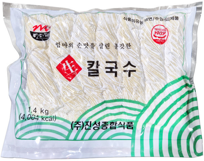 면다해 칼국수 1.4kg 국수 면요리 국물요리 칼국수, 10개