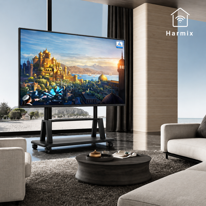 하믹스 초대형 스마트tv 100인치 110인치 4k 교회 회의실, tv, 고객직접설치, 스탠드 또는 벽걸이 호환 가능, 100
