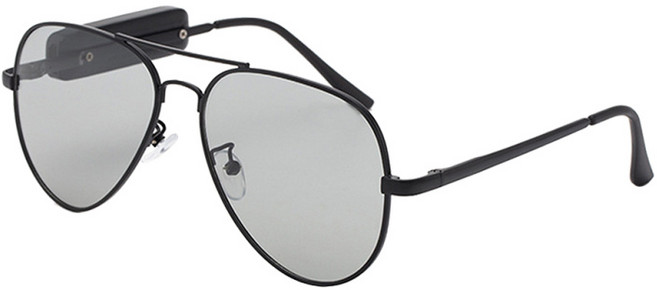 GHSHOP 오디오 선글라스 무선 스테레오 블루투스 헤드폰 안경 Uv400 편광 렌즈 경량 야외 활동, 141x138x51mm, 컬러 03, 1개