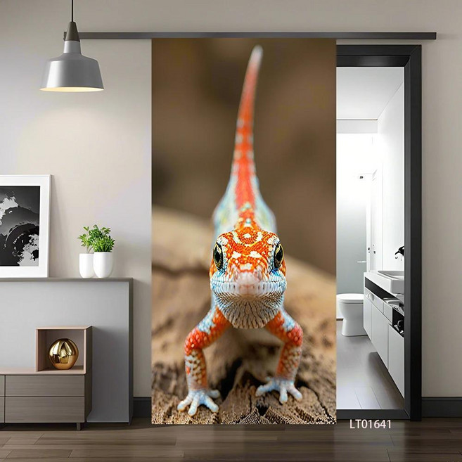 돌고래 카브라이트 귀여운 동물 도어 스티커 방수 탈부착 홈 장식 비닐 데칼, 1개, 6. 6 / C. 95x215cm(cut 2 pcs)