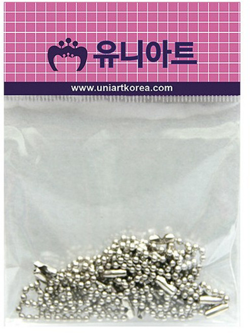 유니아트 1000 군번줄 10cm 은색, 1개