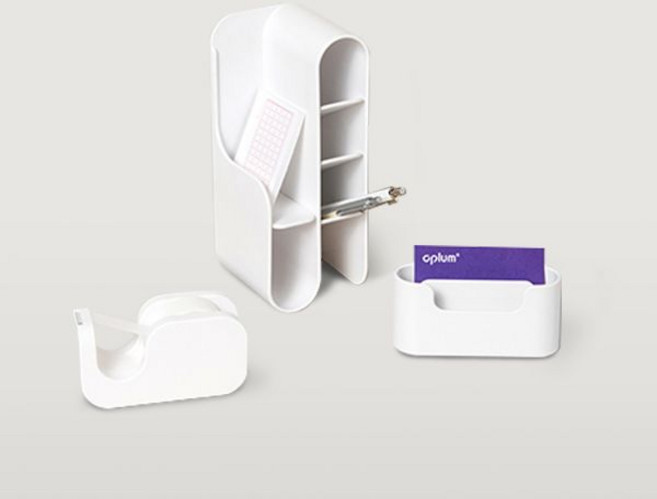 [리바트X에이플럼] 웰컴 키트 데스크테리어(펜트레이 명함꽂이 테잎디스펜서) 단독 구매 불가