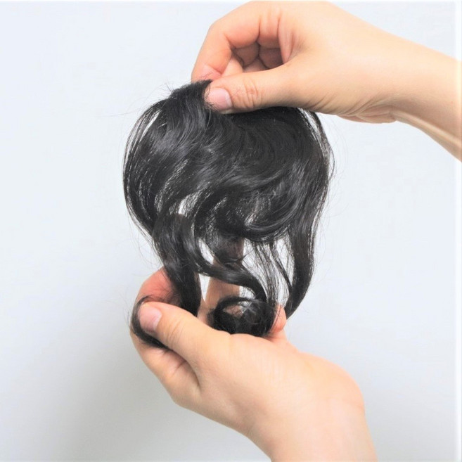 DU007 볼륨업가발 여자정수리 부분가발 중년여성 헤어볼륨, 와인, 1개