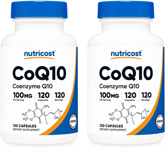 뉴트리코스트 코엔자임큐텐 코엔자임Q10 100mg 120베지캡슐 2통, 120정, 2개 - 쿠팡