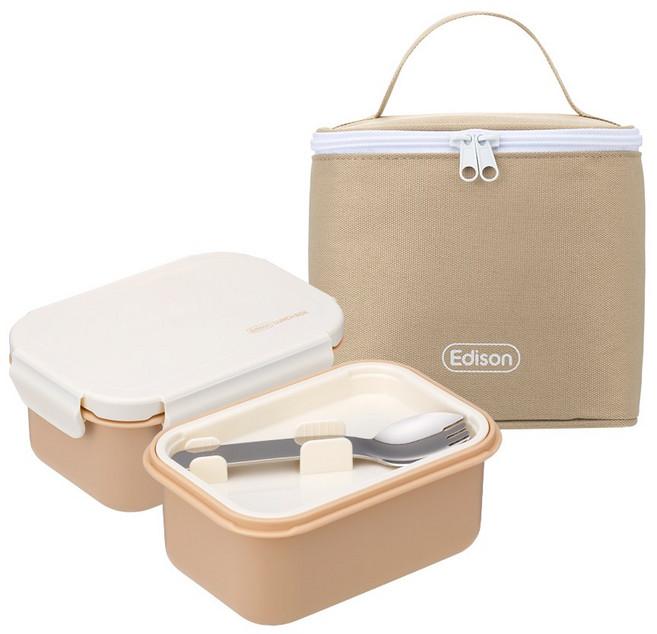 에디슨 하나로 스텐 도시락 가방 세트, 1개