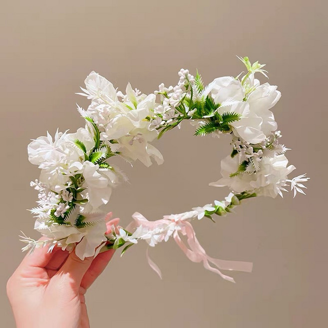 웨딩 소품 브라이덜 플라워 화관