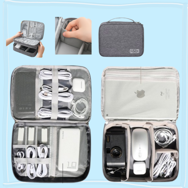 헤온 탈부착가능 3단 디지털 파우치