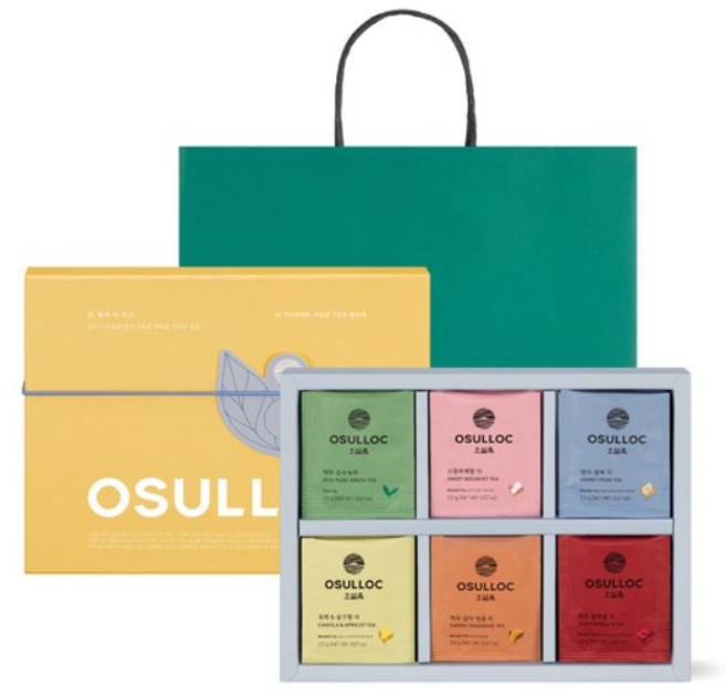오설록 오 땡큐 티박스 6종 선물세트, 3세트