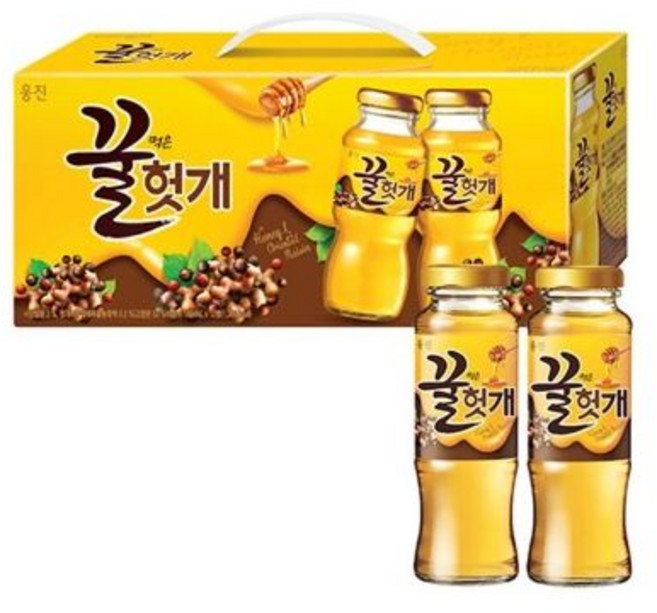 웅진 꿀홍삼 180mlx12병 병음료/음료세트/음료수/주스/쥬스/유리/과일/세트/방문용/선물용/사무실, 웅진 꿀먹은 헛개 180ml 12병/병음료/음료세트/주, 180ml